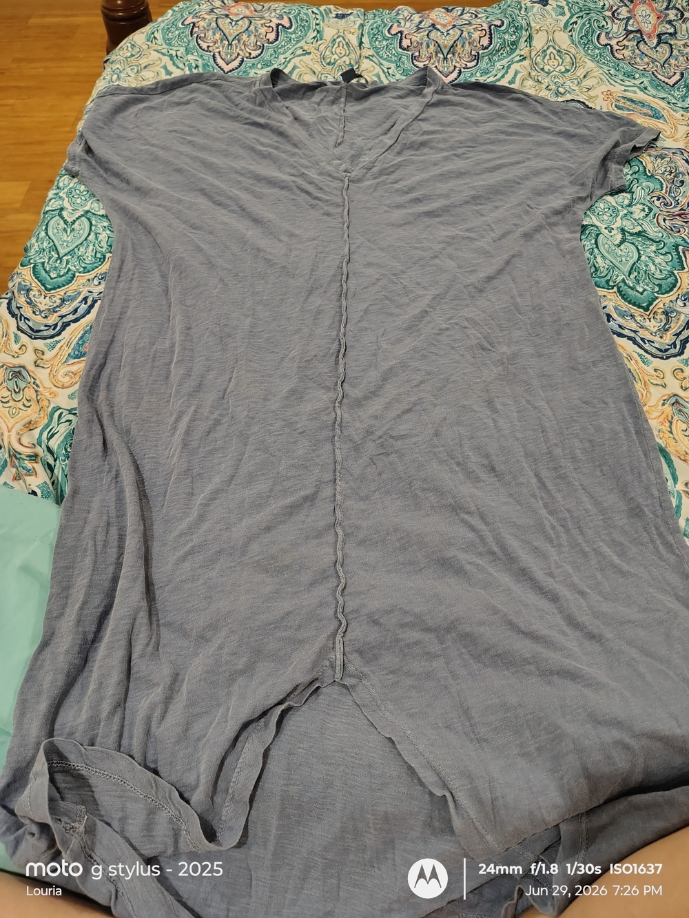 Stateside Light Slate Blue Lightweight Tunic